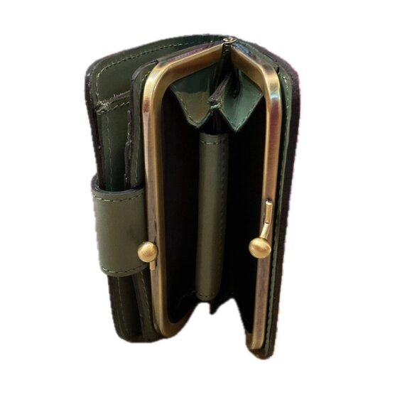 Patricia Nash Iberia Bifold Leather Wallet Sage Color RFID Protection NWT - Picture 7 of 9